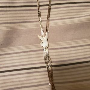 Gold dangley PlayBoy necklace